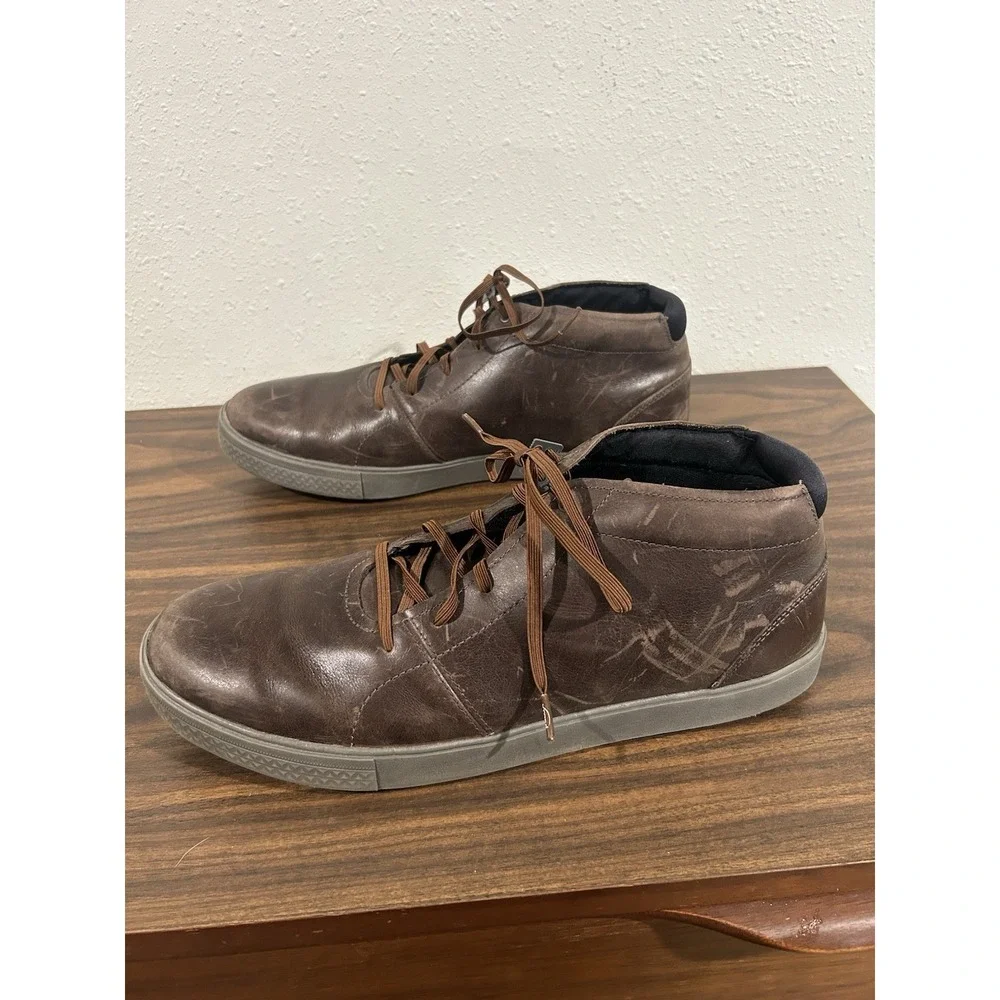 Merrell Barkley Leather Chukka Boots Rant Mid Sneaker J97079 Brown Shoes Size 15